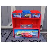 Cars/Lightning McQueen Wooden Toy Shelves with