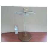 Small Wooden & Metal Display Stand/Tie Rack - Top