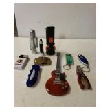 Flashlights, Lighters And Belt Buckle