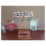Four Autumn Home Decor Signs