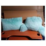 NEW Shaggy Bed Pillow & Bed Rest/Back Pillow