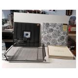 2 New Scrapbooks, Guests Book And Desk Basket