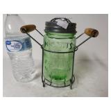 Masons Green Glass Jar