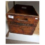 Vintage Western Dairy Crate