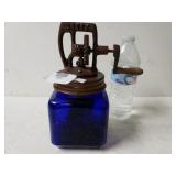 Vintage Cobalt Blue Dazey Churn