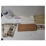 Virginia Treasury Notes, Canceled Poultry Check