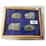 Shadow Box With Native American Axe Head And
