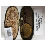 Antique Rare Early Gold Coin Balance