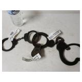 Antique Handcuffs,and Lock To Include Ironclad,
