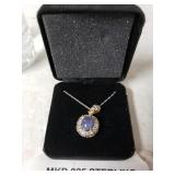 Victoria Wicker Necklace Marked 925 Sterling