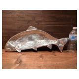 Large Metal Fish Serving Dish