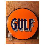 GULF Petroleum Sign 24"x24"
