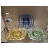 Vintage 1930s Imperial Glass Square Beaded Block