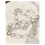 Silver Bling Designer Signed LIA SOPHIA Necklace