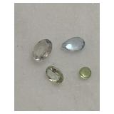 Authentic Cut Gemstones Blue Aquamarine Topaz etc