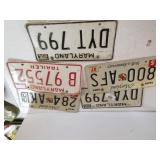 Old Maryland License Plates
