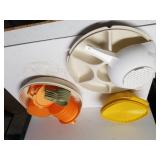 Assorted Tupperware Includes Measuring Cups, Dip