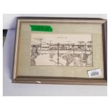 Bethune Manor Pen /ink Picture Signed