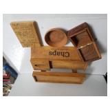 Chaps Ralph Lauren Wood Display,  Trinket Box, &