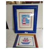 Lighthouse & Toy Boat Picture