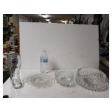 Crystal Dish, Crystal Footed Dish, Glass Candy