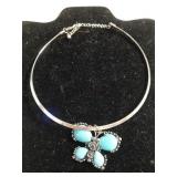Collar Faux Turquoise Necklace