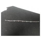 Ladies 10K Tennis Bracelet W/Light Blue Stones -