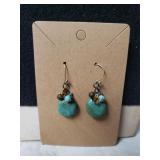 Ladies Turquoise Colored Dangle Earrings