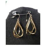 Ladies Gold Tone Multi-drop Earrings