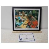 Autographed Print Of Michael Jordan & Kobe Bryant