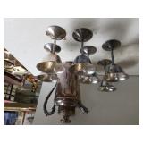 Silver Like Tea Pot & Stemware