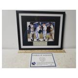 Autographed Print Of Snider, Mantle, DiMaggio,
