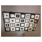 Black/tan Square 26 x 48 Rug