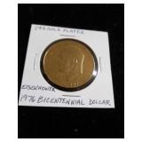Eisenhower 24k Gold PLATED 1976 Bicentennial