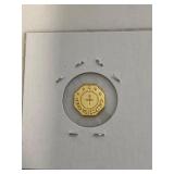 Marked 1854 Proof Token $1/2 California Gold