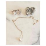 Vintage 14K Marked Freshwater Cultured Pearl &