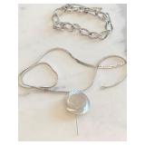 Vintage Silver Tone Jewelry (Designer Signed)