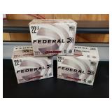(3) Federal 22 LR 40 GR Ammo