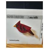 Paper Cardinal Pin by Mag Little