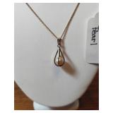 Pearl Pendant Neclace 12k GF 18"