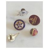 Vintage Pins Lot - FOP Police Fire Teacher etc