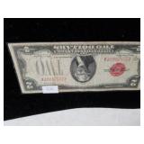 2 Dollar Red Seal Bill