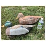 Two Working Decoys Mallard Drake & Hen