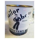 Sailor Boy Gallon Oyster Can
