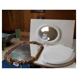 Vintage Mirrors And Toilet Seat