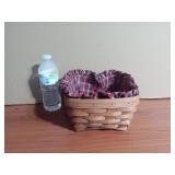 1991 Longaberger Medium Berry Basket with Red