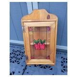 Apple Theme Wooden Corner Shelf