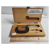 Scherr Tumico Micrometer Caliper In Wooden Case