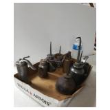 (8) Vintage Oil Cans