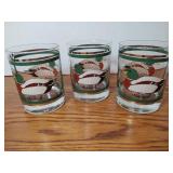Vintage Mallard Duck High Ball Glasses by Libbey